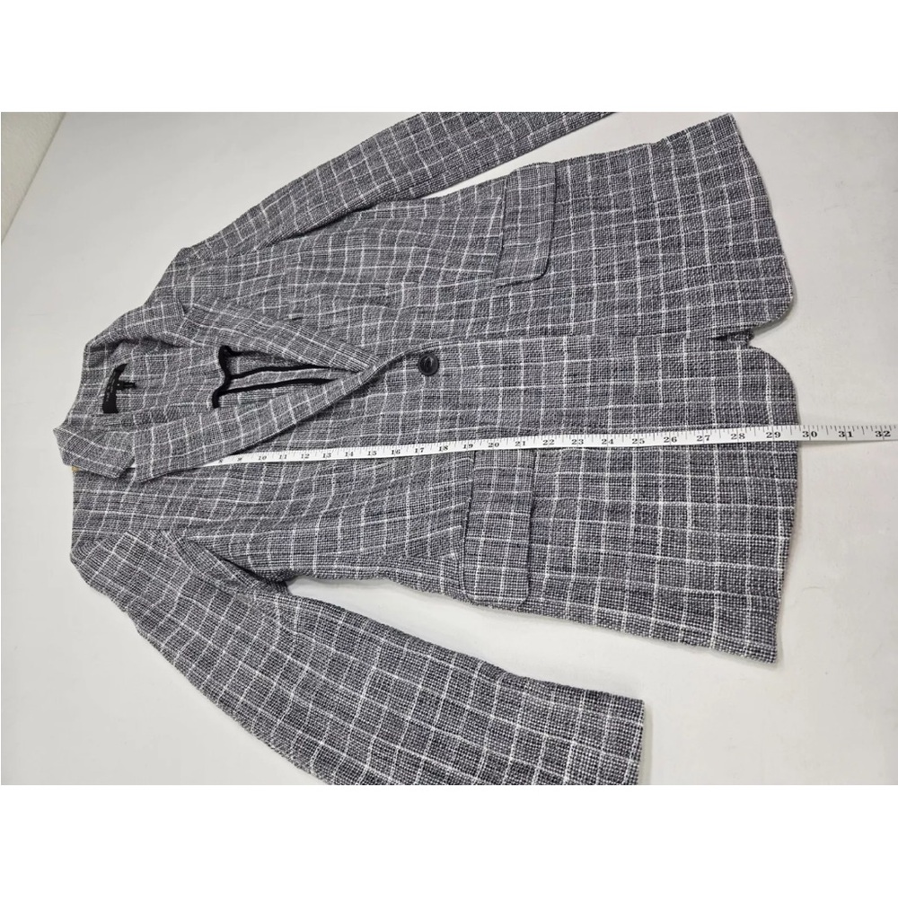 Rag & Bone Ames Deconstructed Check Gray Blazer S… - image 8